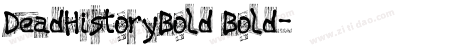 DeadHistoryBold Bold字体转换